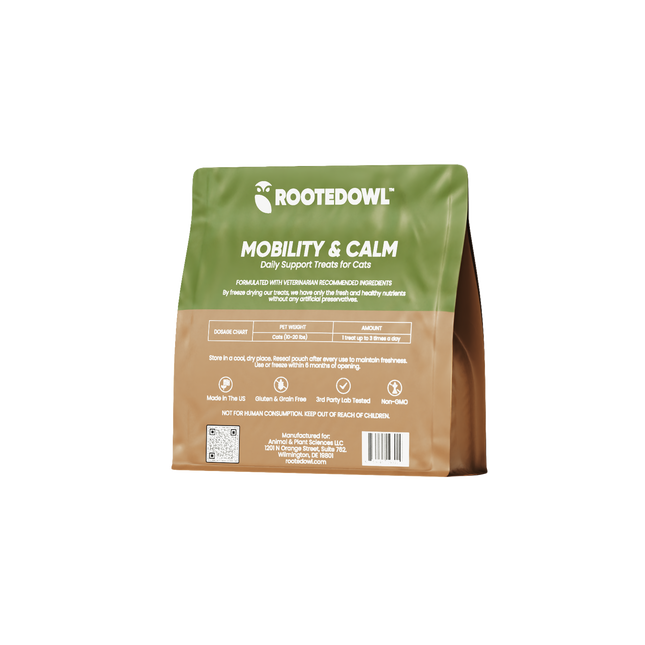 Mobility & Calm CBD + CBG Freeze-Dried Bites for Cats - Chicken Protein - 15 Count - Pup List
