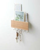 Magnetic Key Rack - Steel + Wood