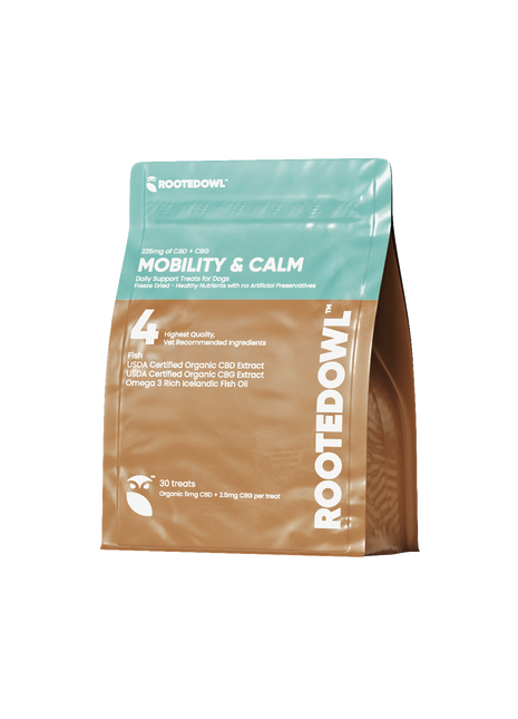 Mobility & Calm  CBD + CBG Freeze-Dried Bites for Dogs - Fish Protein - 30 Count - Pup List