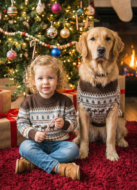 Caribou Sweater (Only Dog & Kid Sizes Left)