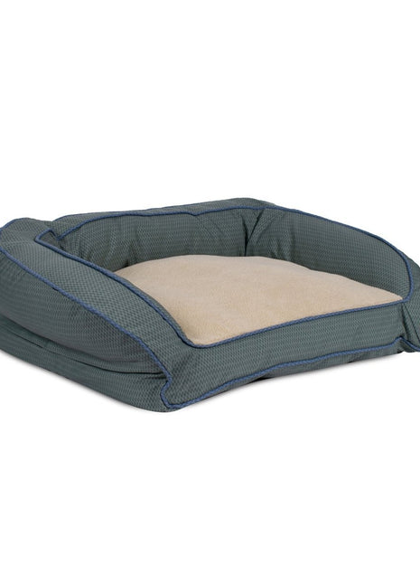 GreenDog Bolster Bed- Checkered Wave - Pup List