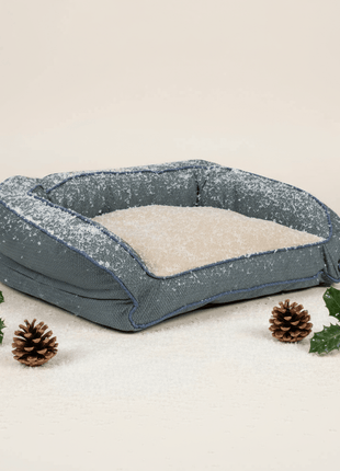 GreenDog Bolster Bed- Checkered Wave