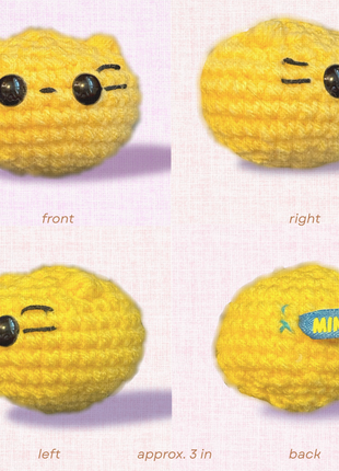 Handmade Weighted Catnip Toy | Pippa the Chonk Chunkle Chunk Infused with Miracle Nip Botanicals