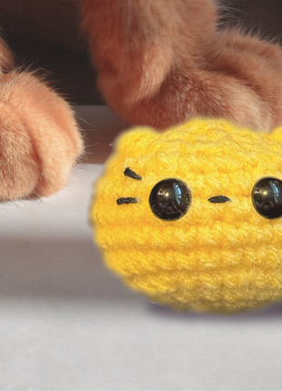 Handmade Weighted Catnip Toy | Pippa the Chonk Chunkle Chunk Infused with Miracle Nip Botanicals