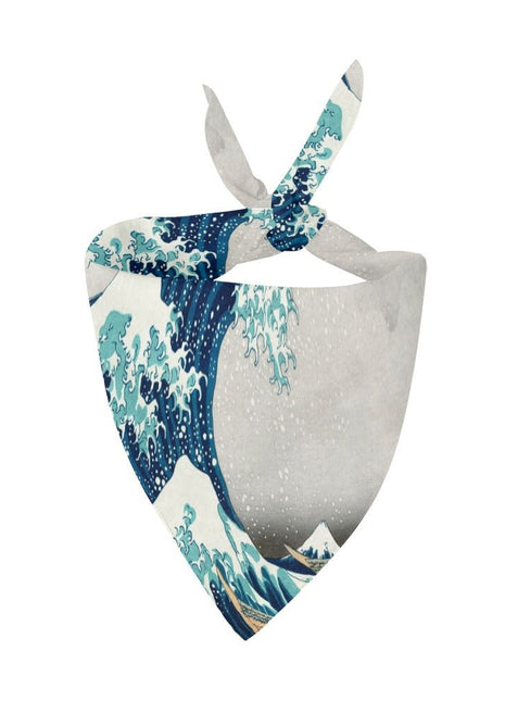 Hokusai Great Wave Off Kanagawa Double-Sided Pet Bandana