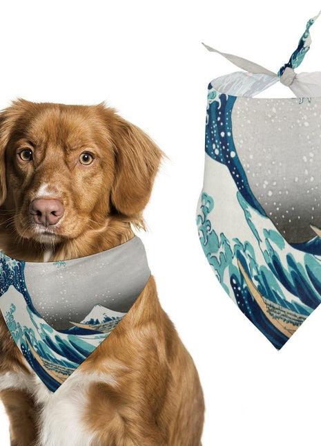 Hokusai Great Wave Off Kanagawa Pet Scarf