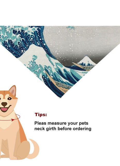 Hokusai Great Wave Off Kanagawa Pet Scarf