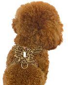 Hollywood Bow Dog Harness, Cheetah