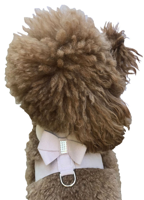 Hollywood Bow Dog Harness, Light Rose