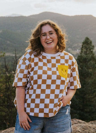Human Oversized Cotton Smiley Tee