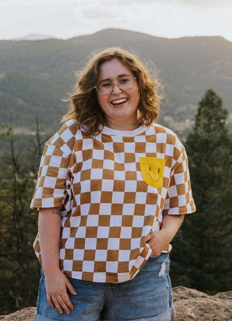 Human Oversized Cotton Smiley Tee