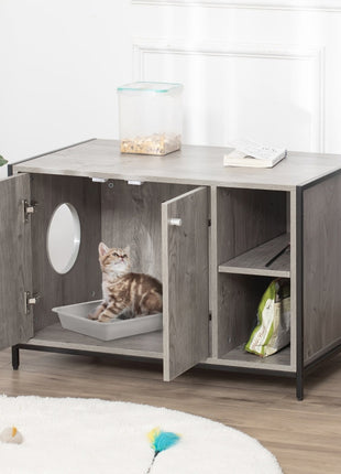 Hidden Cat Litter Box Enclosure