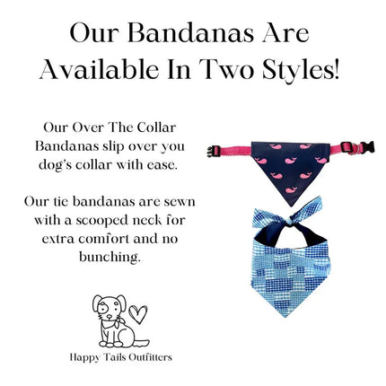 Boho Stripes Dog Bandana