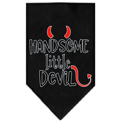 Pet and Dog Bandana Screen Printed, "Handsome Little Devil" - Pup List