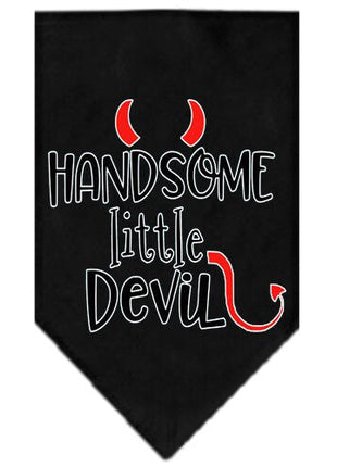 Pet and Dog Bandana Screen Printed, "Handsome Little Devil"