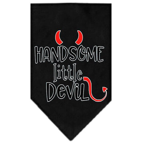 Pet and Dog Bandana Screen Printed, "Handsome Little Devil"