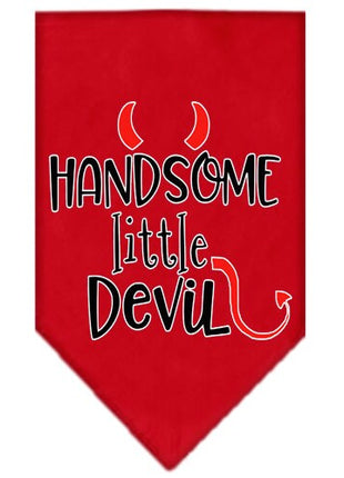 Pet and Dog Bandana Screen Printed, "Handsome Little Devil" - Pup List