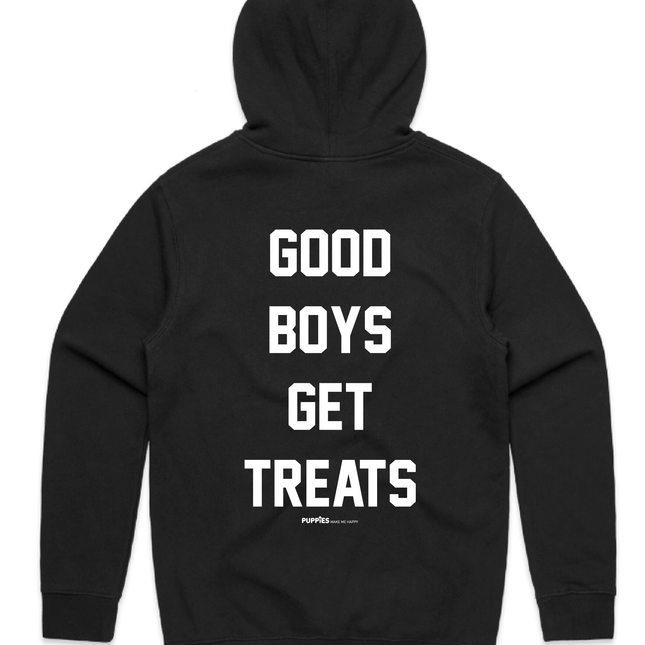 Good Boys Get Treats Hoodie | Gift for Dog Lovers | Front & Back Prints