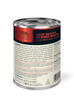 Acana Adult Grain Free Premium Chunks Beef Wet Dog Food (12.8oz)