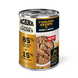Acana Adult Grain Free Premium Chunks Poultry Wet Dog Food (12.8oz)