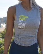 Fitness Goal | Dog Lover Sleeveless Tank | Gift for Dog Moms - Pup List
