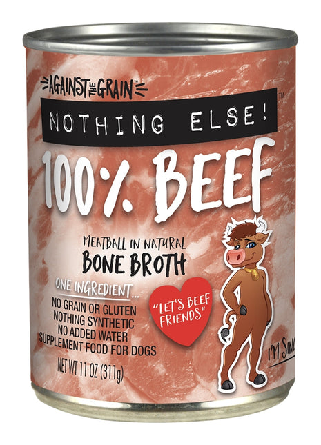 Against The Grain All Life Stages Nothing Else! 100% Beef Wet Dog Food (11oz)