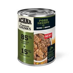 Acana Adult Grain Free Premium Chunks Pork Wet Dog Food (12.8oz)