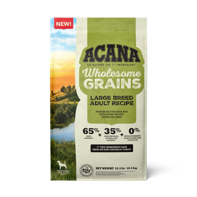 Acana Wholesome Grains Large Breed Dry Dog Food (22.5lb)