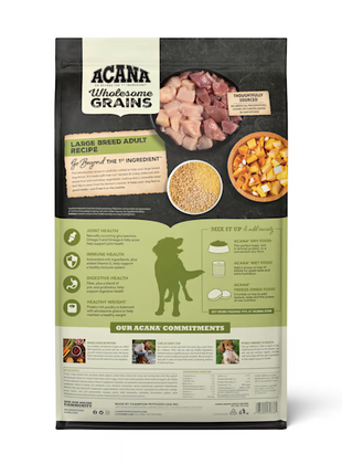 Acana Wholesome Grains Large Breed Dry Dog Food (22.5lb)