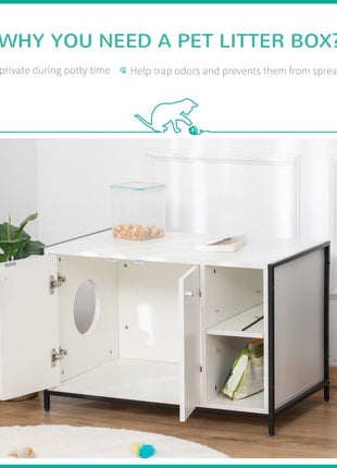 Hidden Cat Litter Box Enclosure