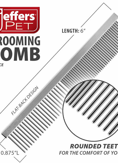 Jeffers Flat Back Pet Grooming Combs
