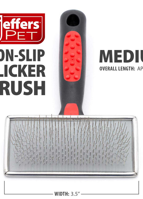 Jeffers Non-Slip Slicker Pet Grooming Brushes