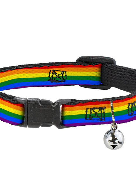 Cat Collar Breakaway - Flag Pride Rainbow