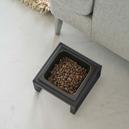 Single Pet Food Bowl - Steel + Ceramic