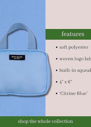 Kate Spade Citrine Blue Handbag Chew Toy