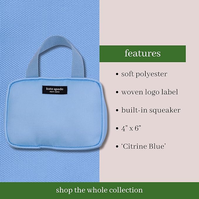 Kate Spade Citrine Blue Handbag Chew Toy
