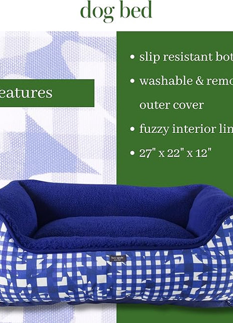 Kate Spade Navy Gingham Bed