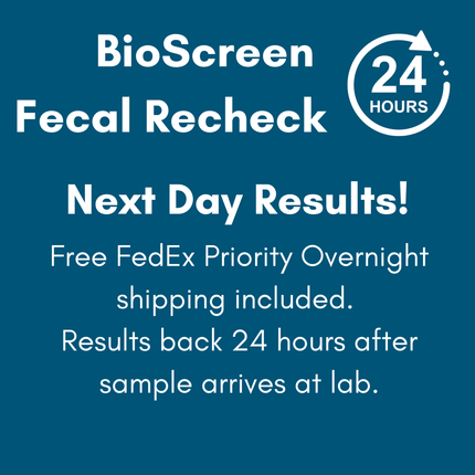 Basic Fecal Parasite Screen + Giardia ELISA Mail in Lab Test for Cats & Dogs: At-Home Testing