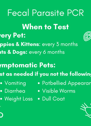 Parasite Detect+ for Dogs & Cats Mail-In Lab Test (PCR Test - Comprehensive): At-Home Testing