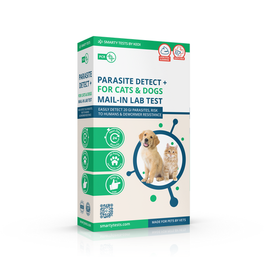 Parasite Detect+ for Dogs & Cats Mail-In Lab Test (PCR Test - Comprehensive): At-Home Testing