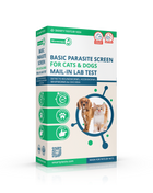 Basic Fecal Parasite Screen Mail in Lab Test for Cats & Dogs (Ova & Parasite)