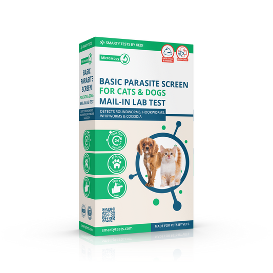 Basic Fecal Parasite Screen Mail in Lab Test for Cats & Dogs (Ova & Parasite)