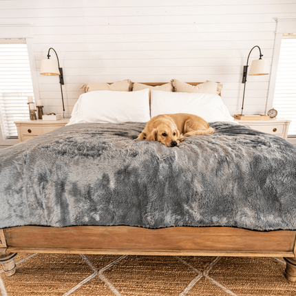 PupProtector™ Summer Short Fur Waterproof Throw Blanket - Charcoal Grey