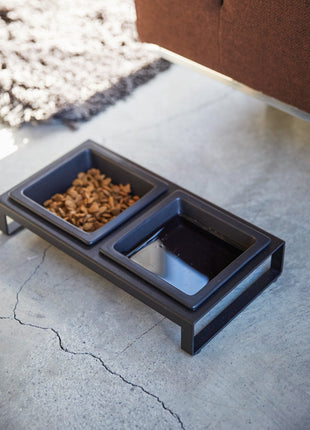 Pet Food Bowl - Steel + Ceramic
