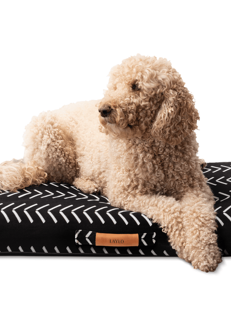 Black Chevron | Boho Dog Bed or Bed Cover