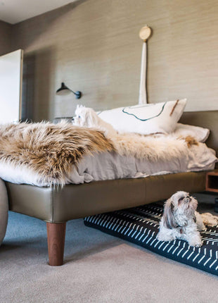 Black Chevron | Boho Dog Bed or Bed Cover