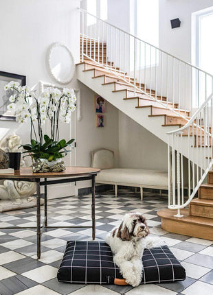 Black Grid | Luxury Dog Bed or Bed Cover - Pup List
