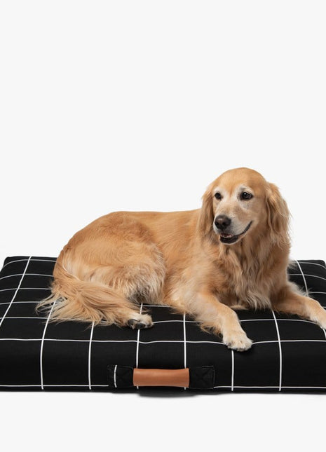 Black Grid | Luxury Dog Bed or Bed Cover