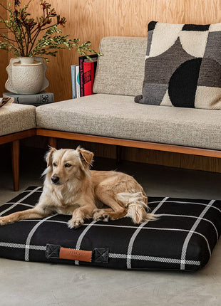 Black Plaid Dog Bed | Dog Bed or Bed Cover