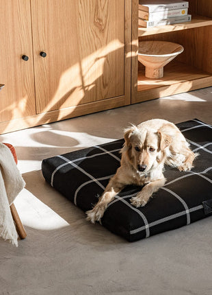 Black Plaid Dog Bed | Dog Bed or Bed Cover